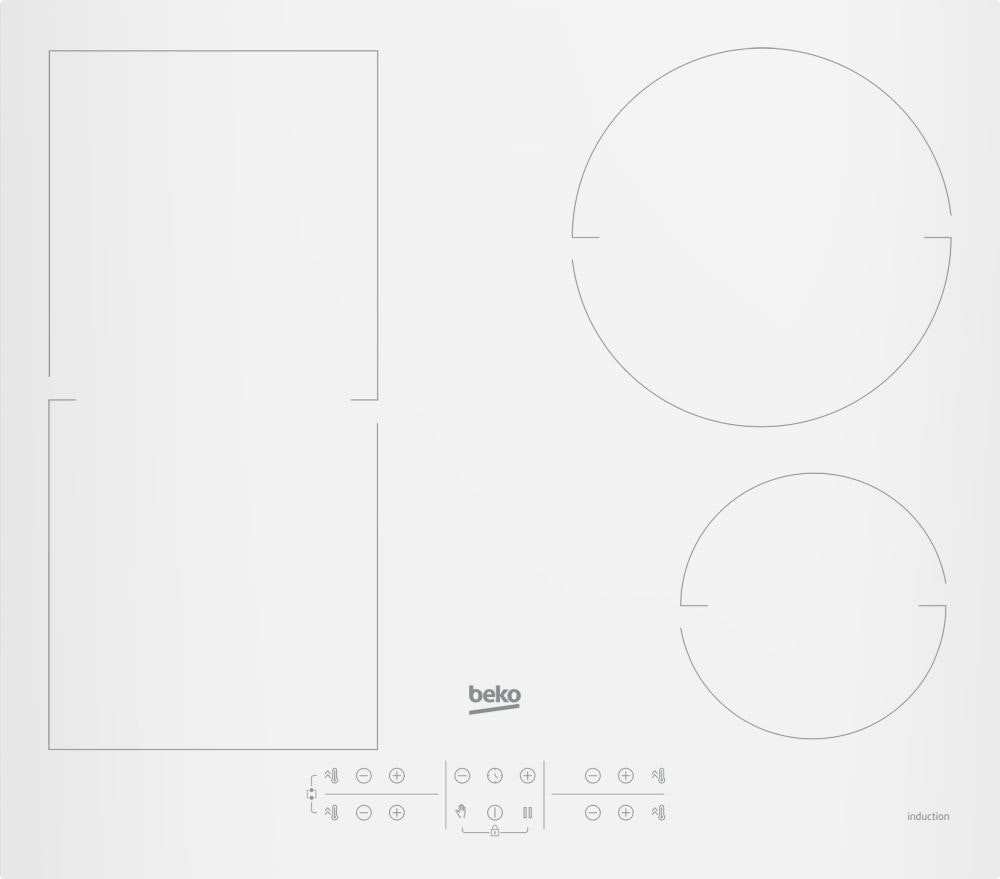Induction hob HII64200FMTW 60 cm white