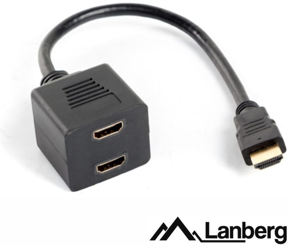 Adaptador AV HDMI a S-Video LANBERG AD-0019-BK