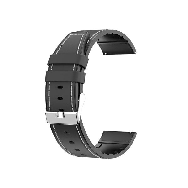 Premium SiliconLeather Strap for Realme TechLife Watch R100