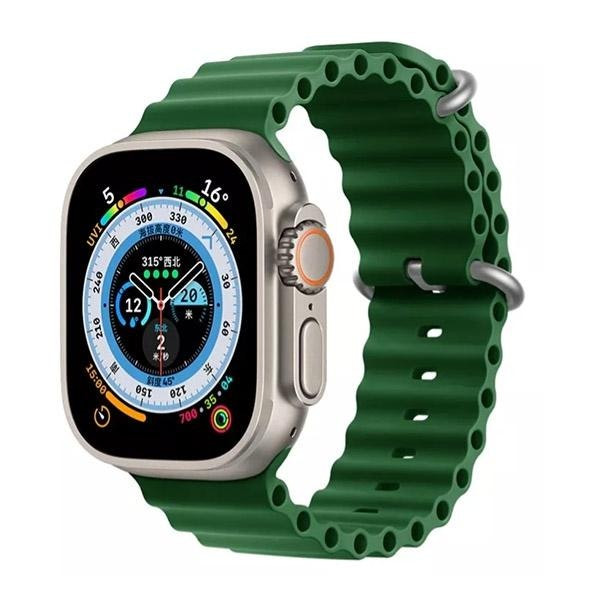 Silicone Ocean Waves Strap for Apple Watch Series 7