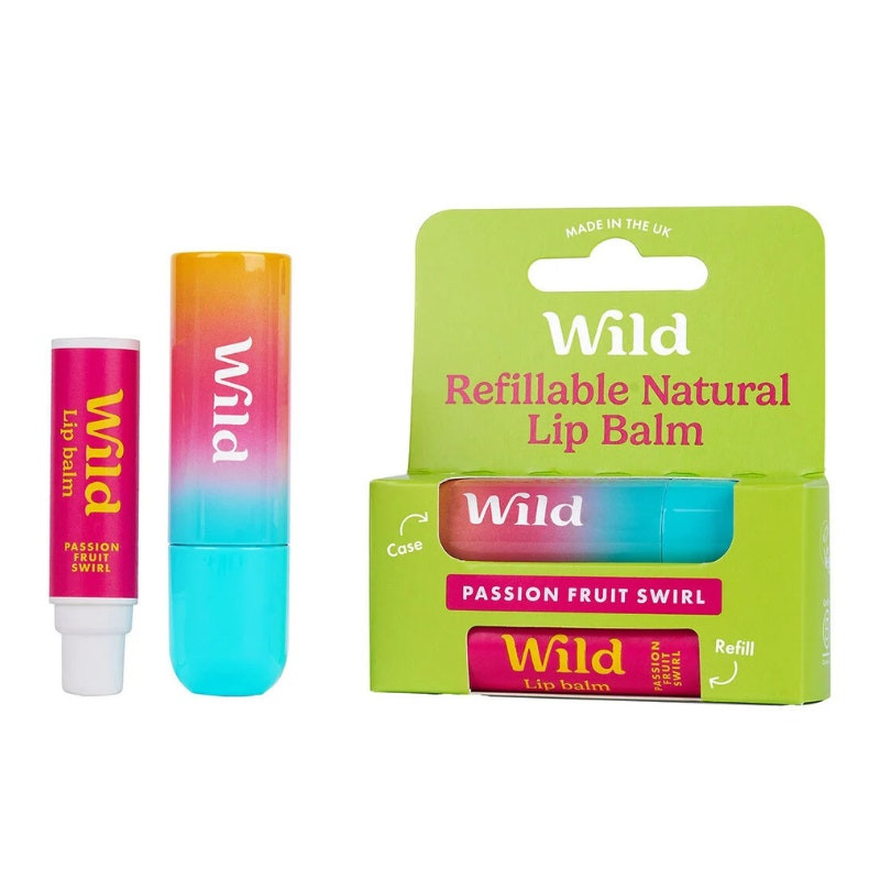 Bálsamo labial recargable sabor maracuyá y vainilla
