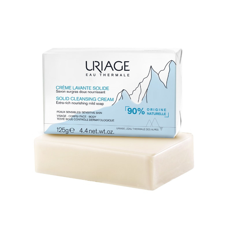 Crema limpiadora sólida con Agua Termal 125g