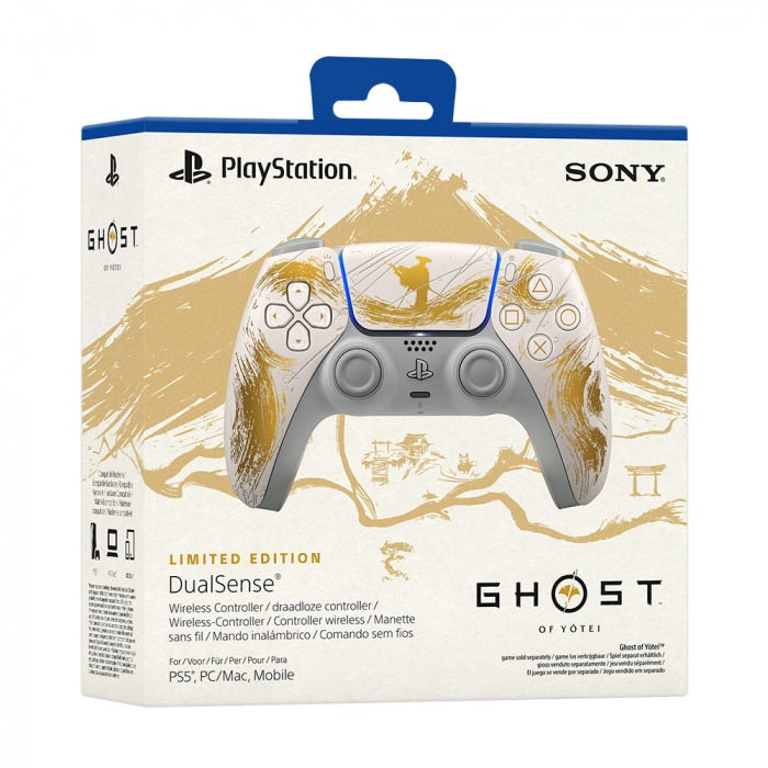Mando DualSense Ghost of Yotei Gold Limited Edition para PlayStation 5