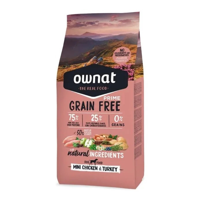 Prime Grain Free Mini Chicken & Turkey Alimento para perro