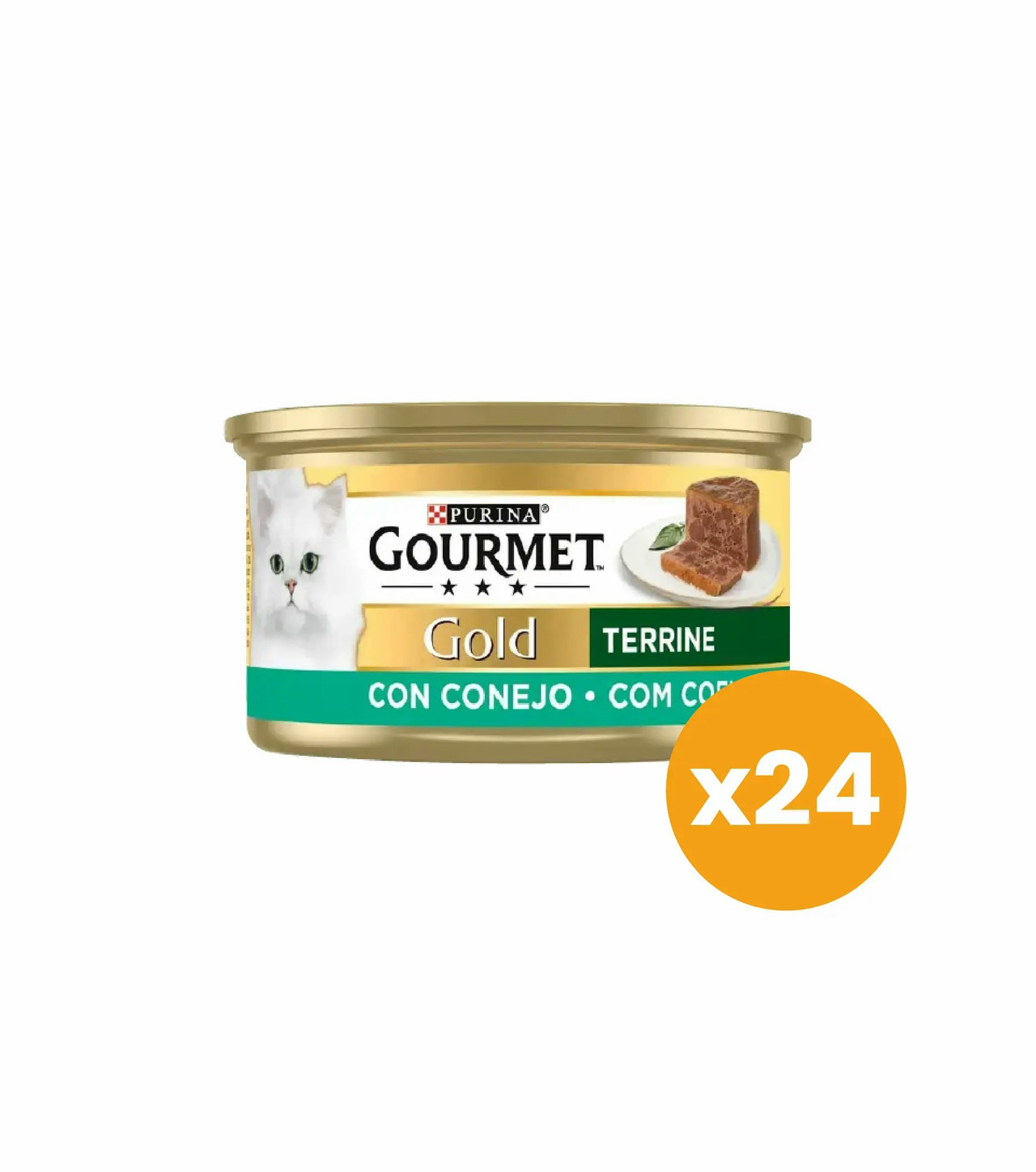 Terrine alimento húmedo para gato Conejo 24 x 85g