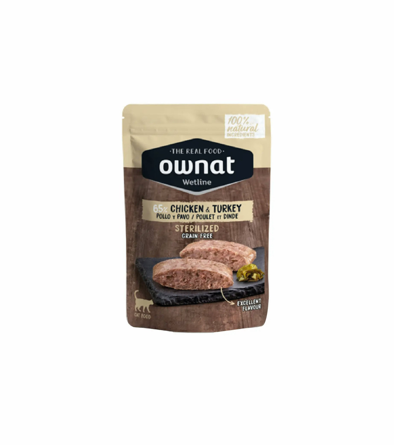Wet food for sterilized cats Chicken and Turkey 85g