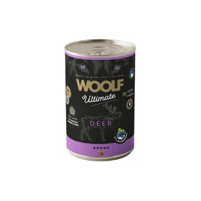 Comida húmeda enlatada para perro Venado 400g