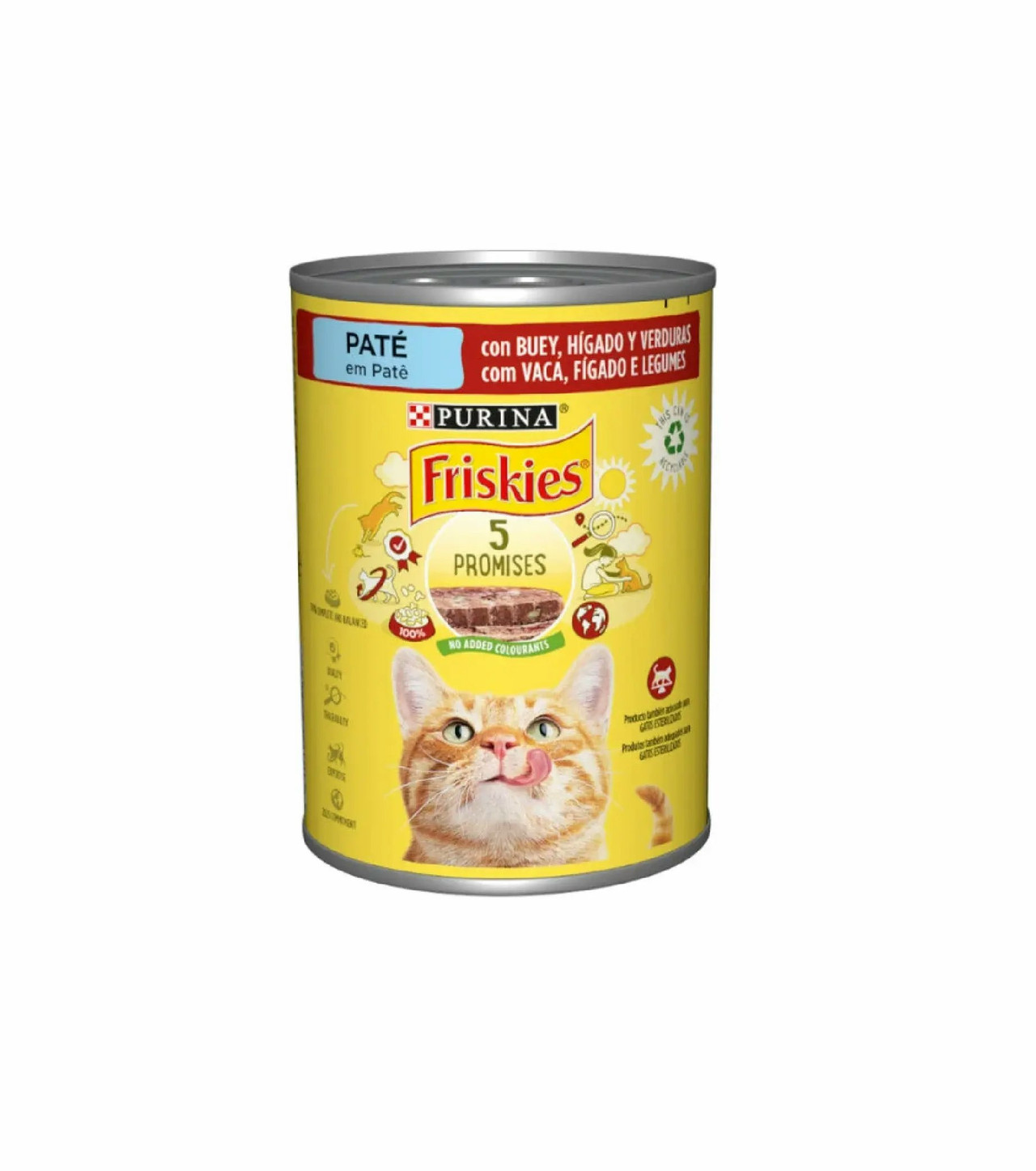 Wet cat food beef and liver with vegetables 400 g