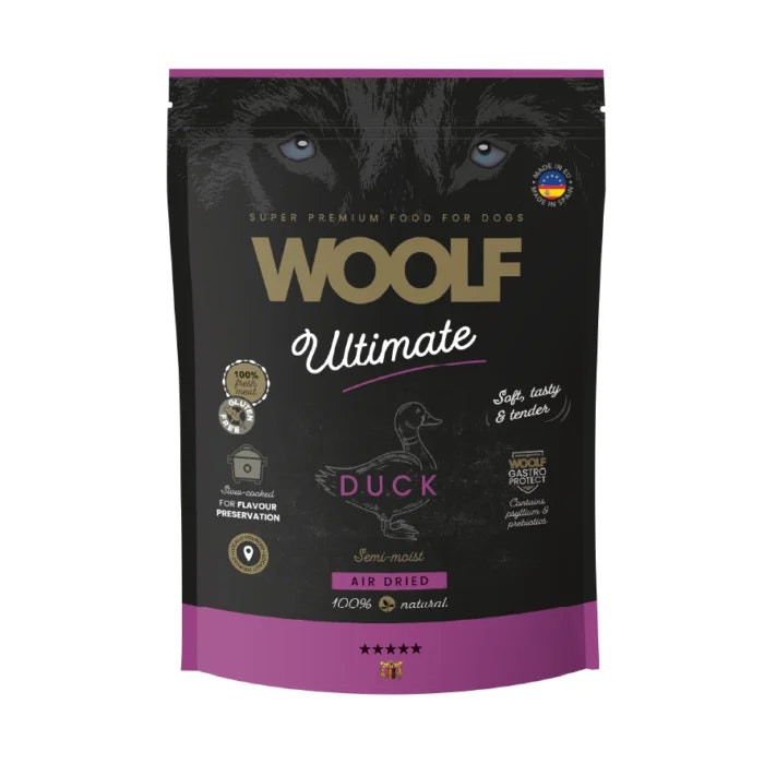 Wet complete dog food Duck