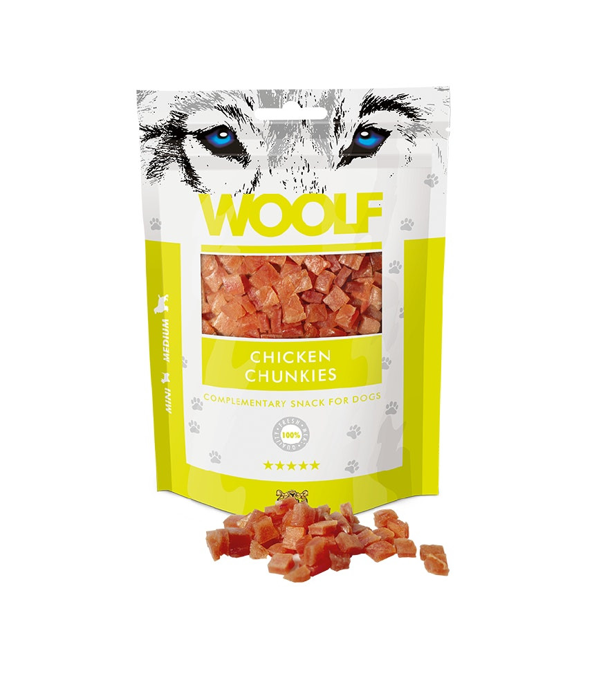 Bocaditos de pollo snack para perros 100g