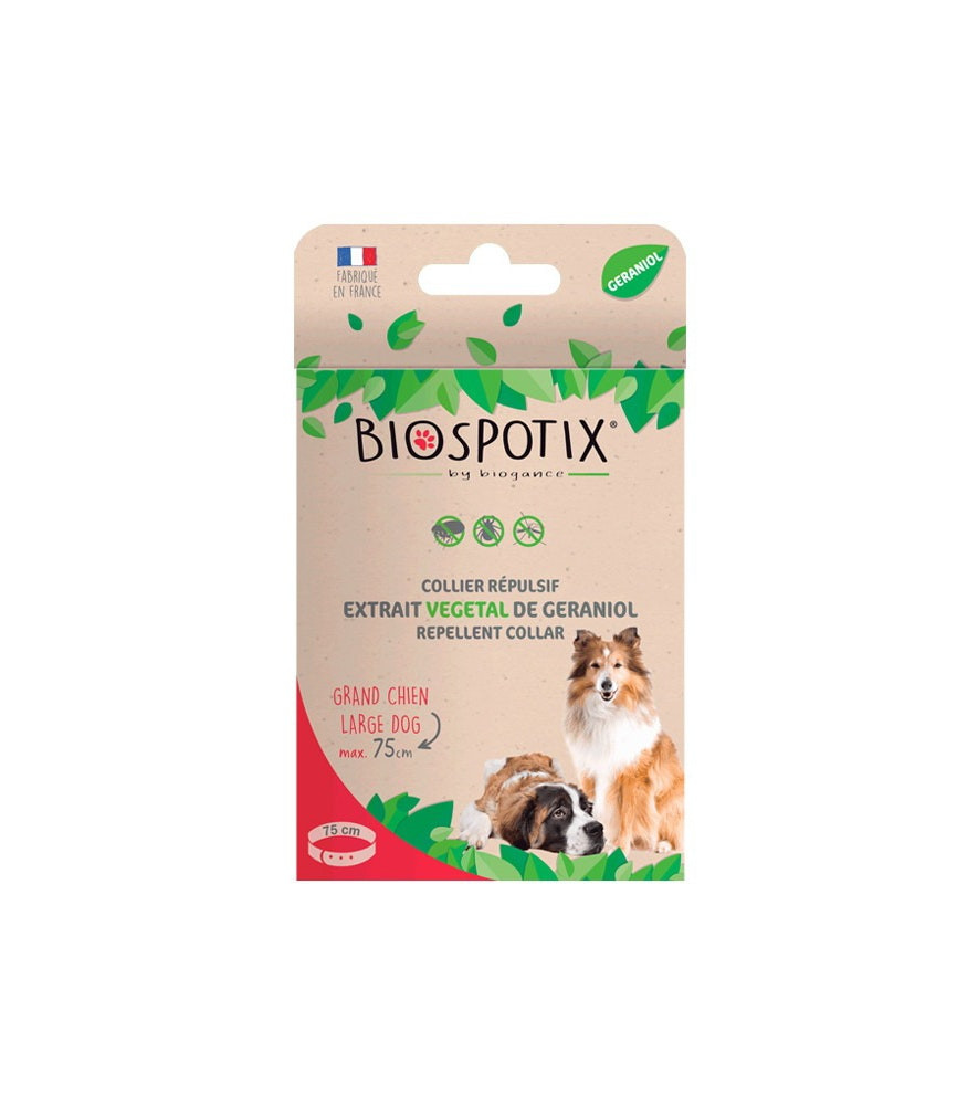 Collar antiparasitario con geraniol para perros grande/giant