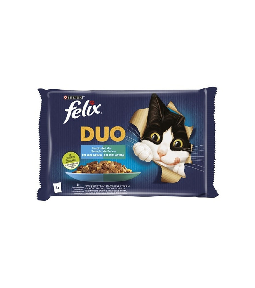 Felix Fantastic Duo alimento húmedo selección pescado 4 x 85 g