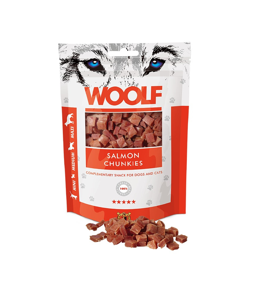 Bocaditos de salmón para perros