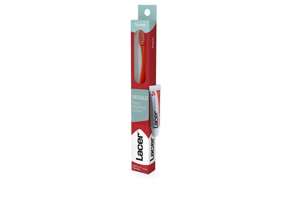 Escova De Dentes Lacer   Suave 2 Peças