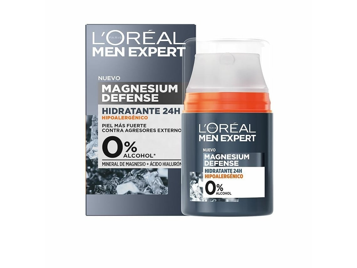 Creme de Rosto L'OREAL MAKE UP Men Expert Magnesium Defense 24 horas (50 ml)