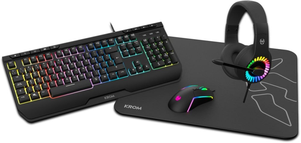 KROM 4-in-1 RGB gaming pack