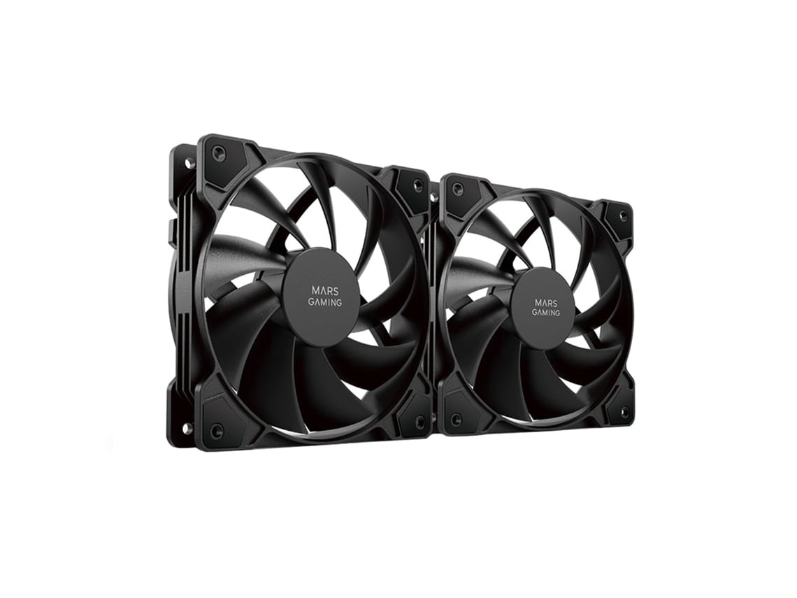 Pack de 2 ventiladores 120 mm con 3-pin y adaptador 4-pin