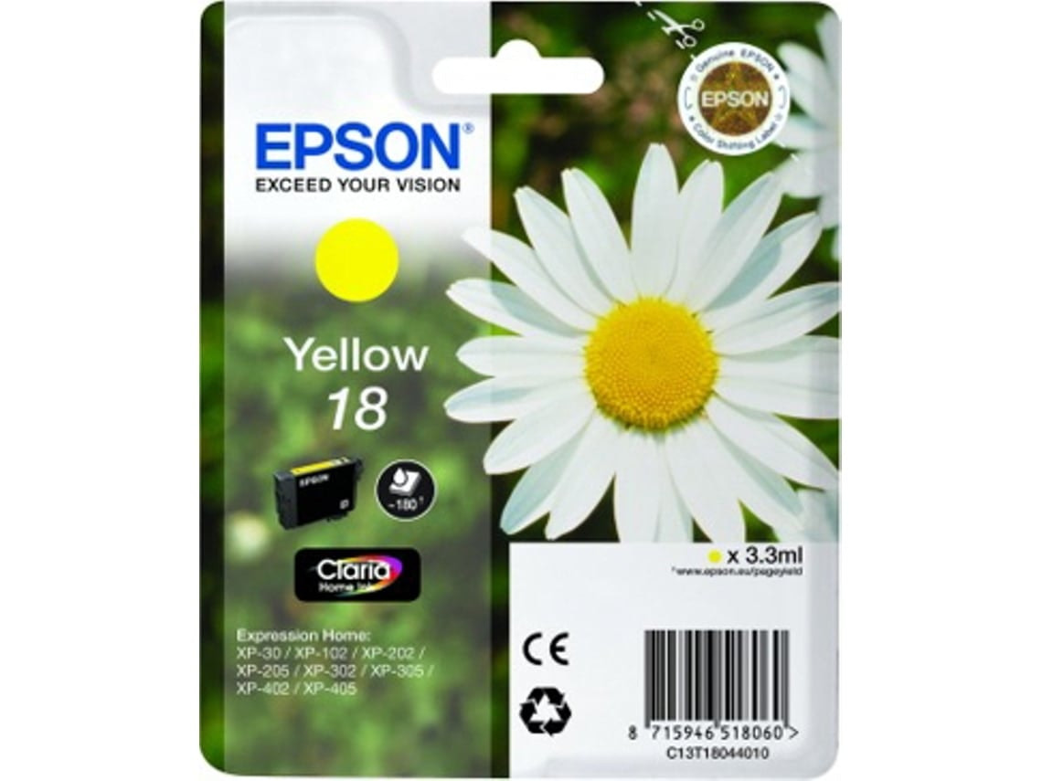 Cartucho de tinta EPSON T1804 amarillo