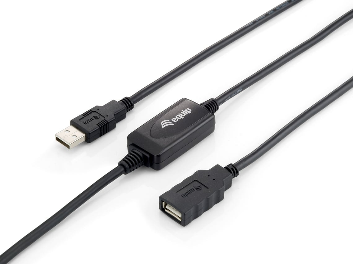 Cable de datos USB A 10 m Negro