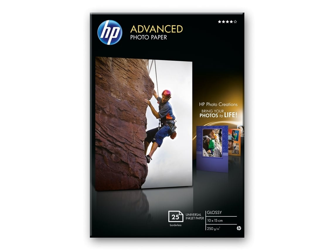 Papel fotográfico Glossy 10x15 25 hojas