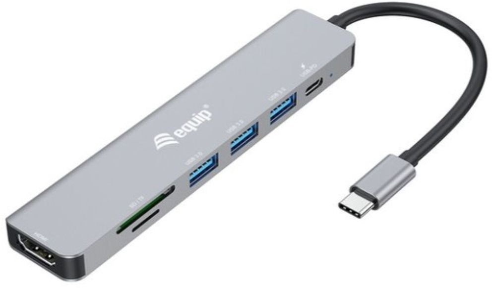 Estação de ligação USB-C 7 em 1 com HDMI 4K/60Hz e PD 100W