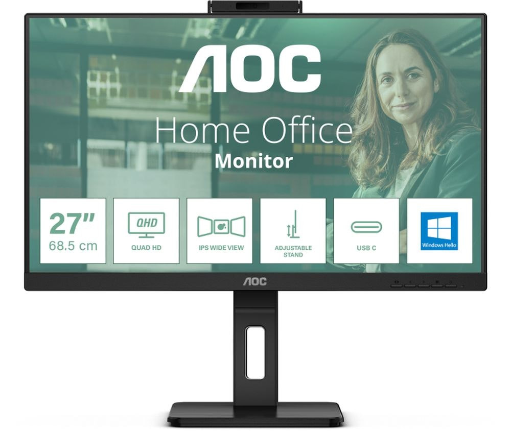 27-inch QHD IPS Monitor with Webcam