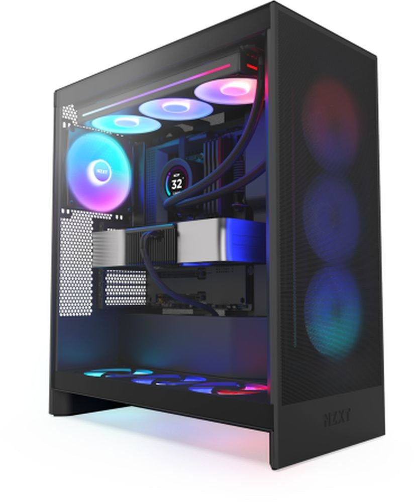 H7 Flow RGB Midi Tower - Negro