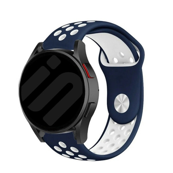 Correa Sportystyle para Galaxy Watch7 40mm Azul Oscuro Blanco