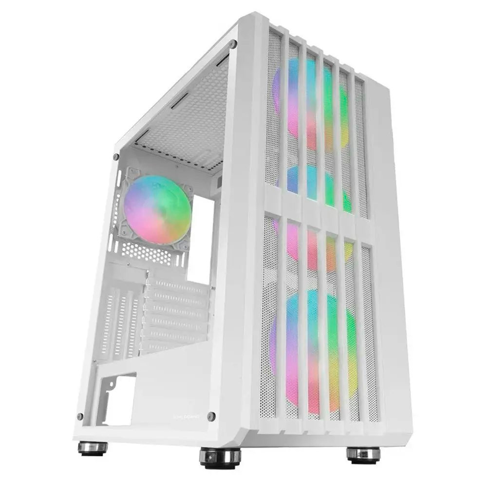 MC-VAULT ATX Mid-Tower Case with Tempered Glass and 4 ARGB Fans