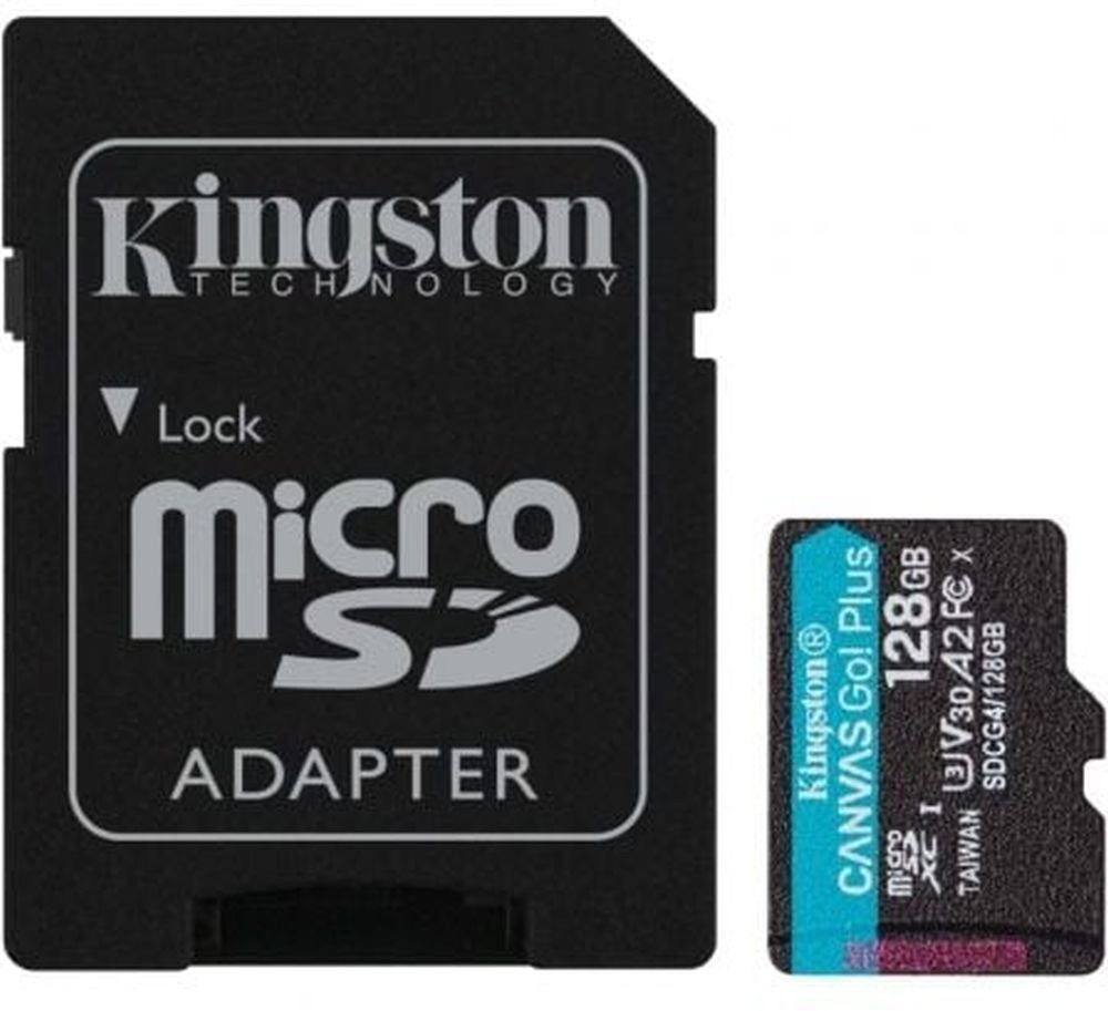 microSDXC 128GB UHS-I U3 V30 Canvas Go Plus con adaptador