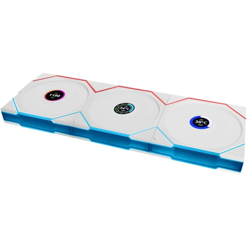 UNI FAN TL LCD Wireless 120mm Pack de 3