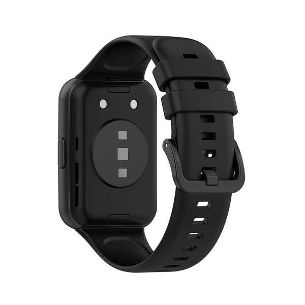 Silicone Strap compatible with Huawei Watch Fit 2 Classic - Black
