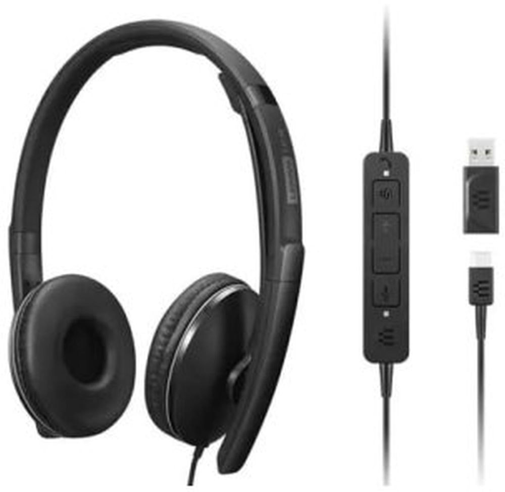 Auriculares USB-C con ANC y adaptador USB-A