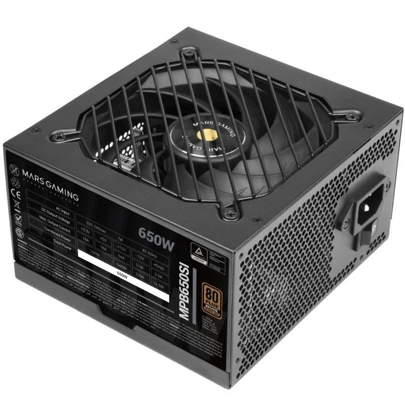Fuente MPB650SI 650W 80 Plus Bronze con ventilador 120mm