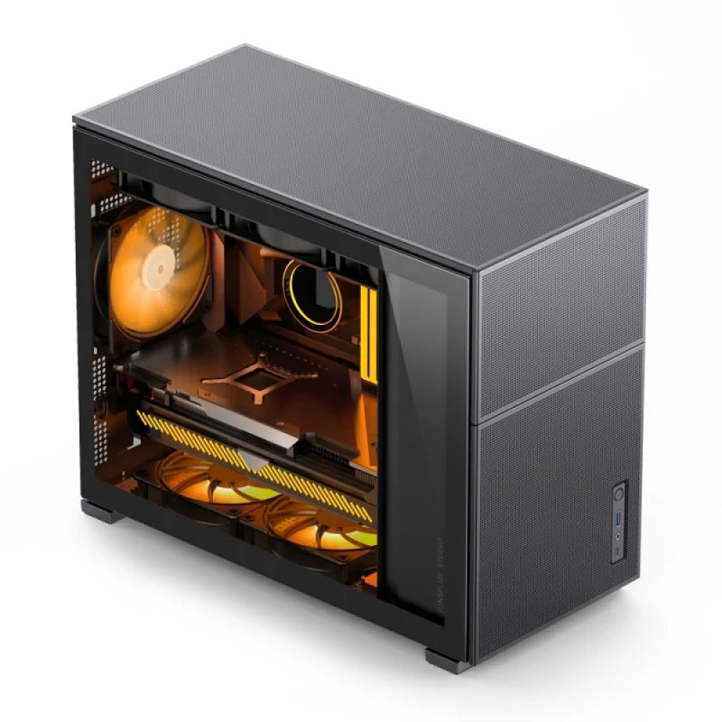 Caja Micro-ATX D31 Mesh con vidrio templado