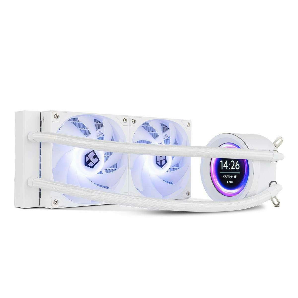 Refrigeración líquida Hummer X-240 LCD RGB Todo-en-Uno Blanco