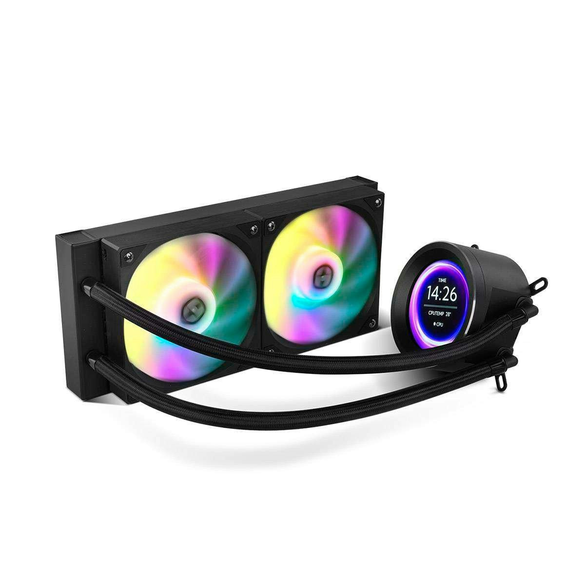 NOX Hummer X-240 LCD AIO 240 mm refrigeración líquida RGB