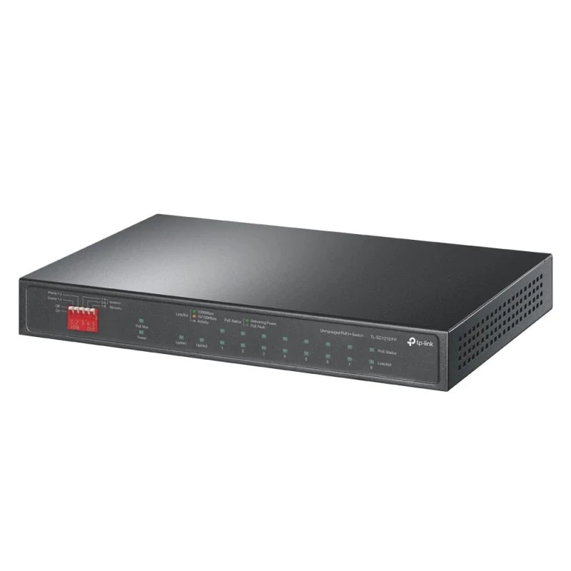 10-port Gigabit Switch with PoE+ and PoE++