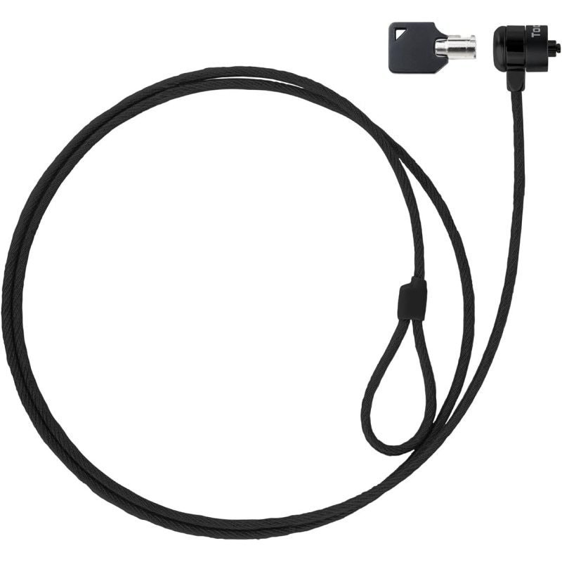 Cable de seguridad con llave para portátiles 1,5 m Gris