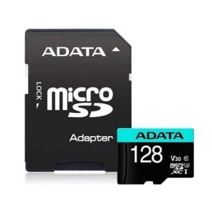 MicroSDXC 128GB UHS-I U3 Clase 10 V30 con adaptador SD