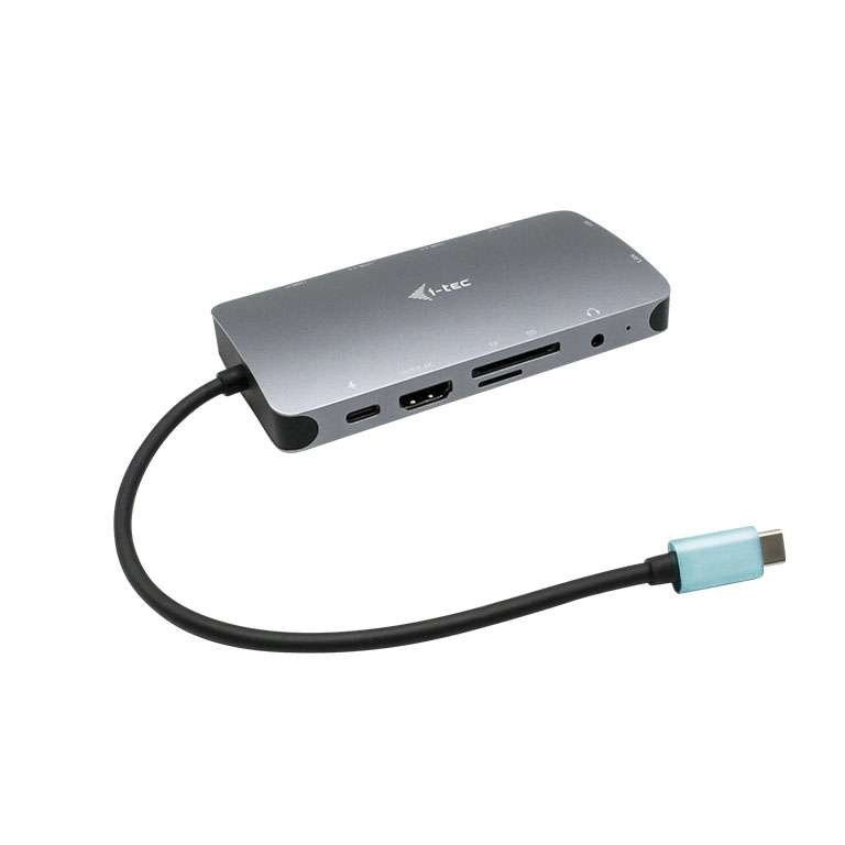 Docking station USB-C con HDMI, VGA, Ethernet y lector de tarjetas
