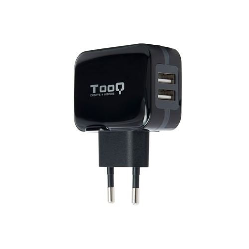 Wall charger 2 USB 17W (5V 3.4A) Black