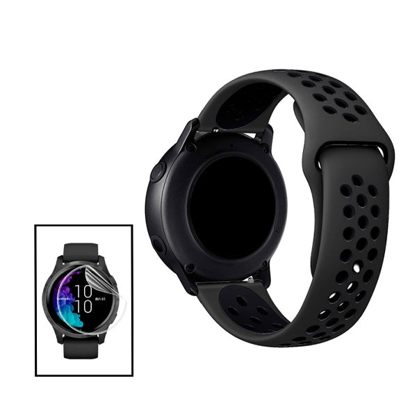 Sport strap and hydrogel screen protector kit compatible with Huawei GT2 42mm