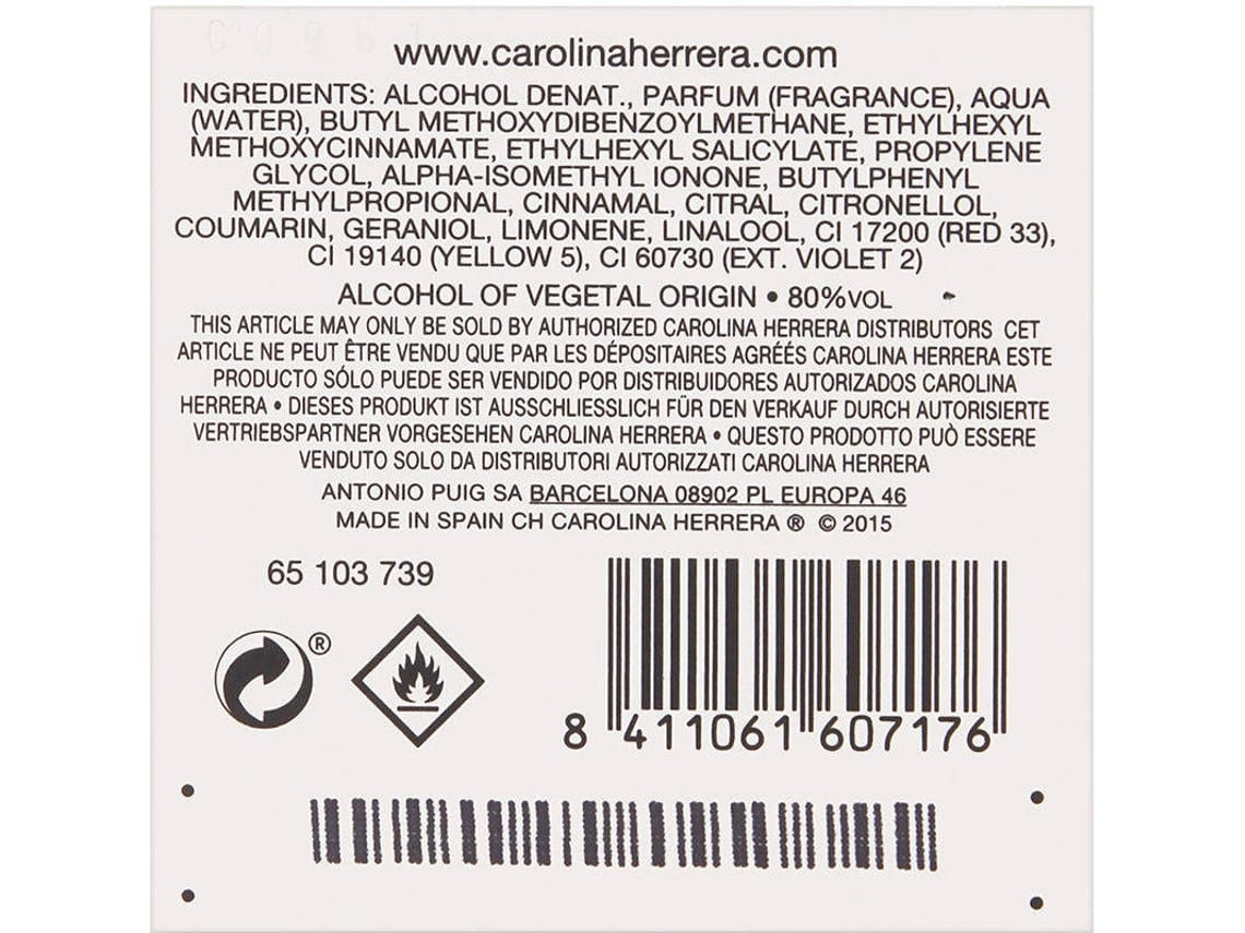 CH Eau de Toilette for women 30 ml