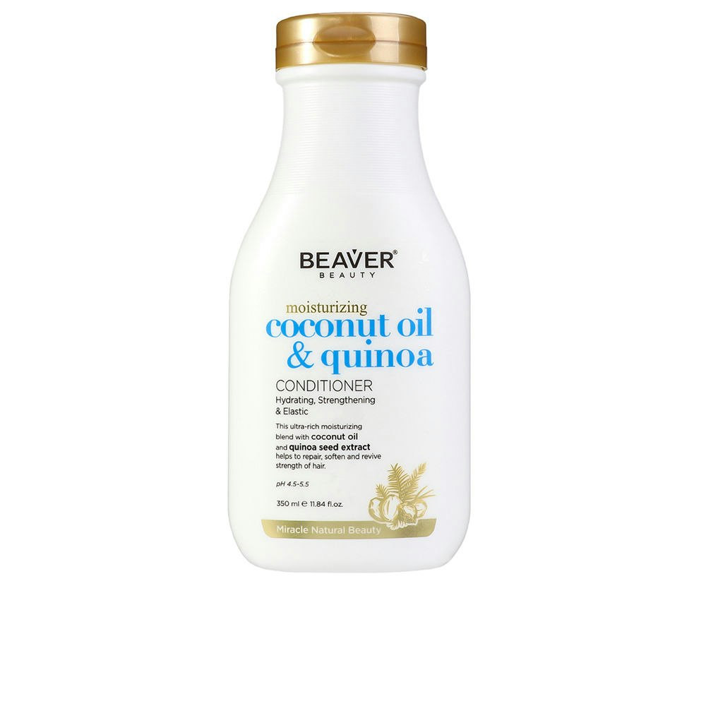 Conditioner with coconut oil and quinoa