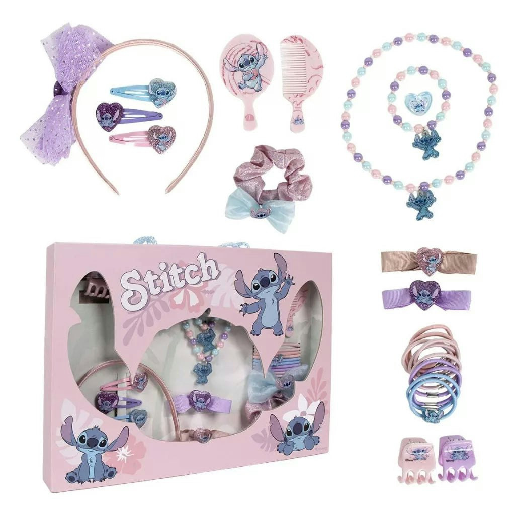 Conjunto infantil de accesorios para el pelo y bisutería Stitch