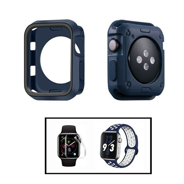 Kit funda, pulsera deportiva y protector hydrogel para Apple Watch Series 3
