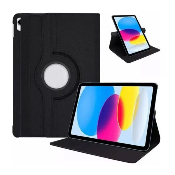 360° Rotating Anti-Impact Case for iPad Air (2024) - Black