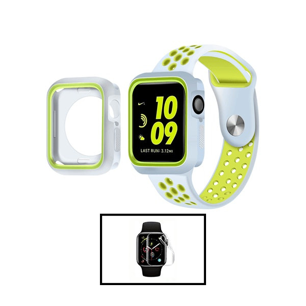 Replacement case and band for Apple Watch Series 9 45mm with hydrogel film