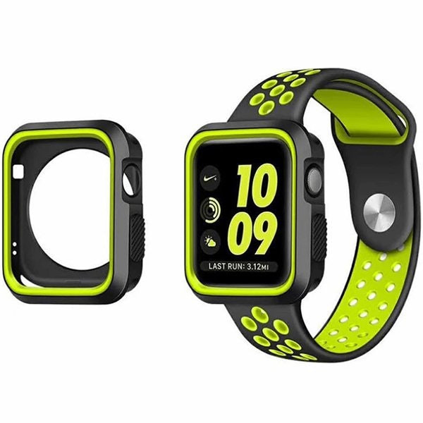 Protective Case and Sport Strap compatible with Apple Watch Series 4 40mm